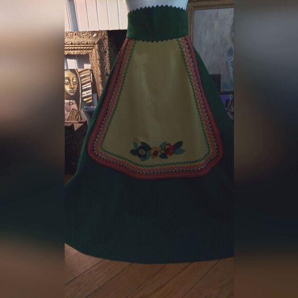 Vintage I. Magnin Importers Maxi Skirt Authentic 1960s Fashion Scandinavian - Picture 3 of 7